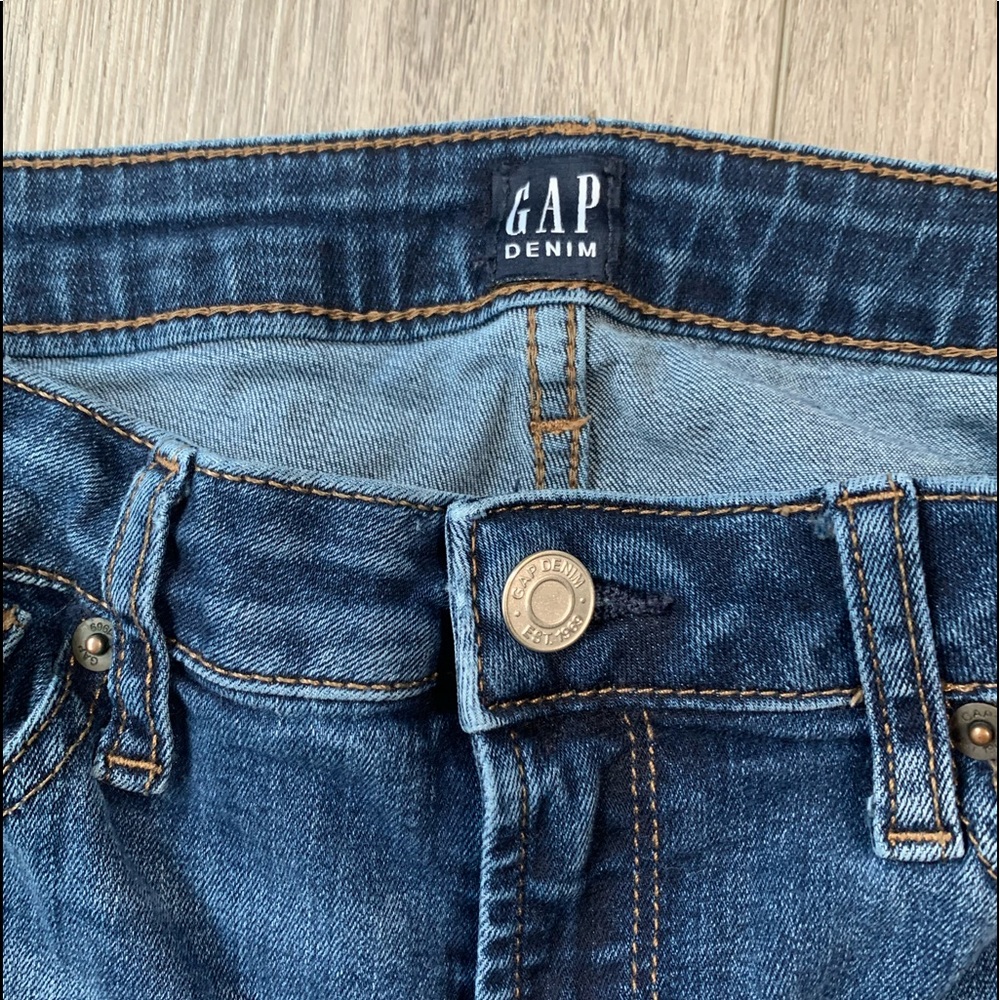 GAP mid wash skinny long  jeans